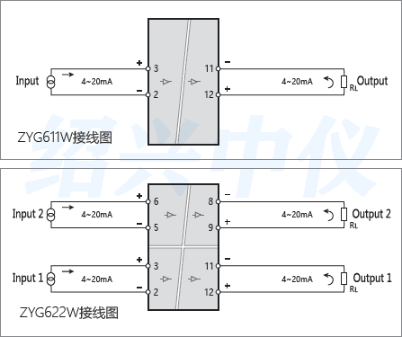 無(wú)源信號(hào)隔離器接線圖